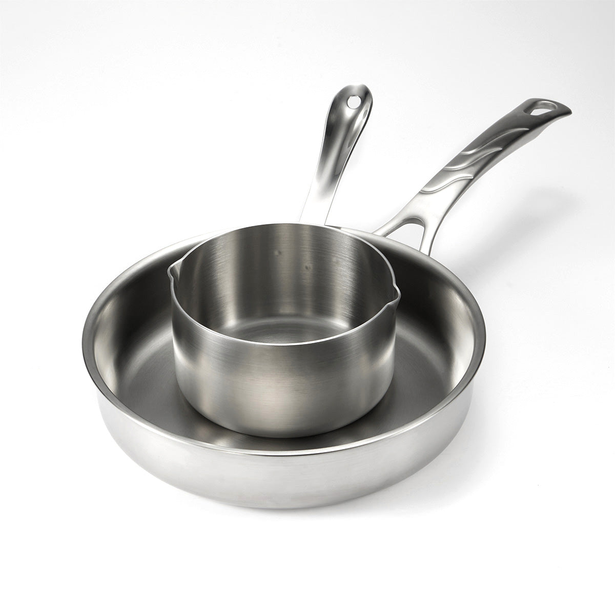 3-Piece Stainless Steel Cookware Set