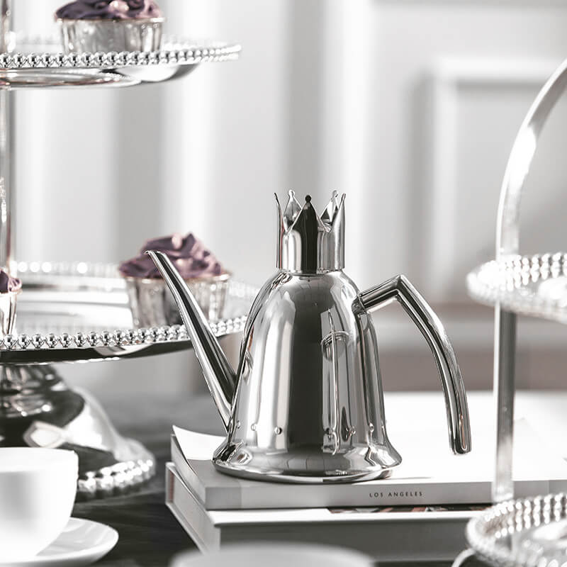 Stainless Steel Kettle with Crown