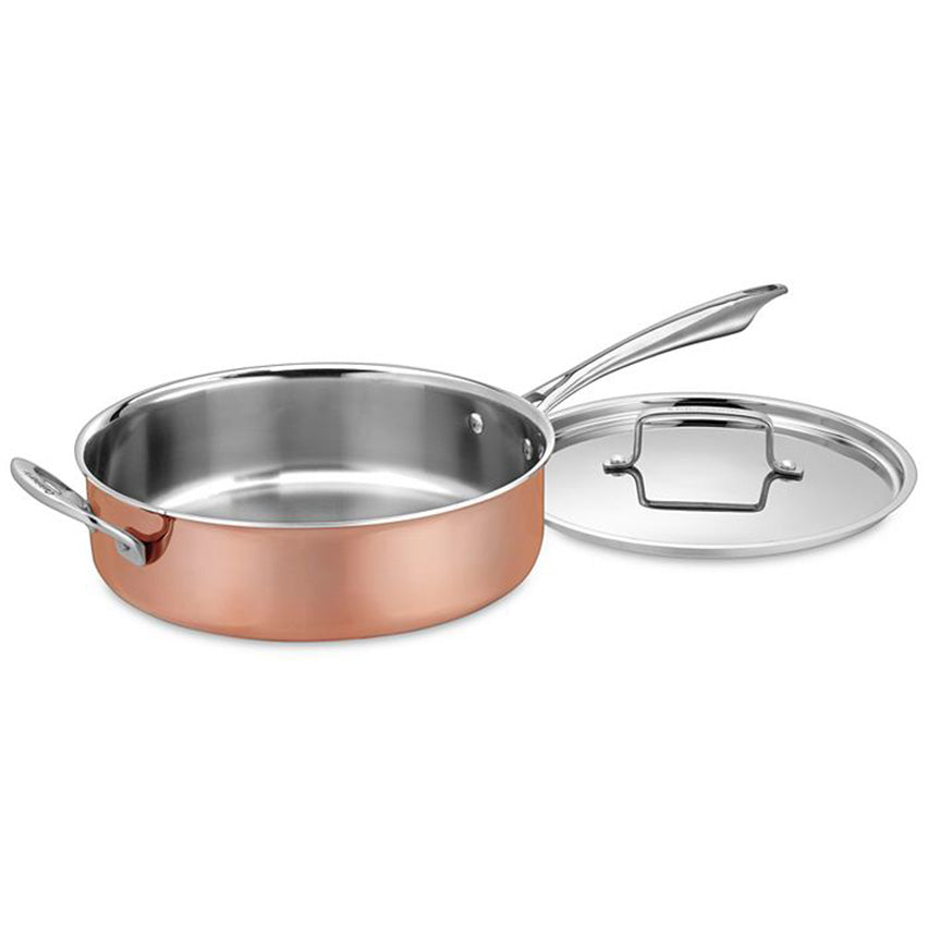 Curmet Copper 3-Ply 10-Piece. Cookware Set