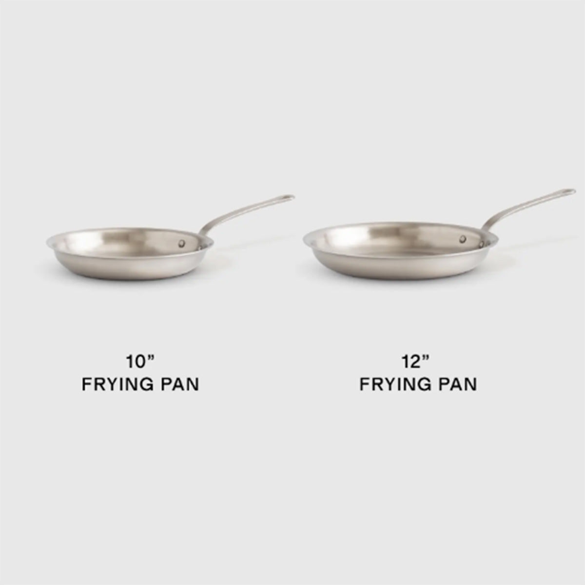 Curmetr 5-Ply Stainless Steel Cookware Frying Pan Set