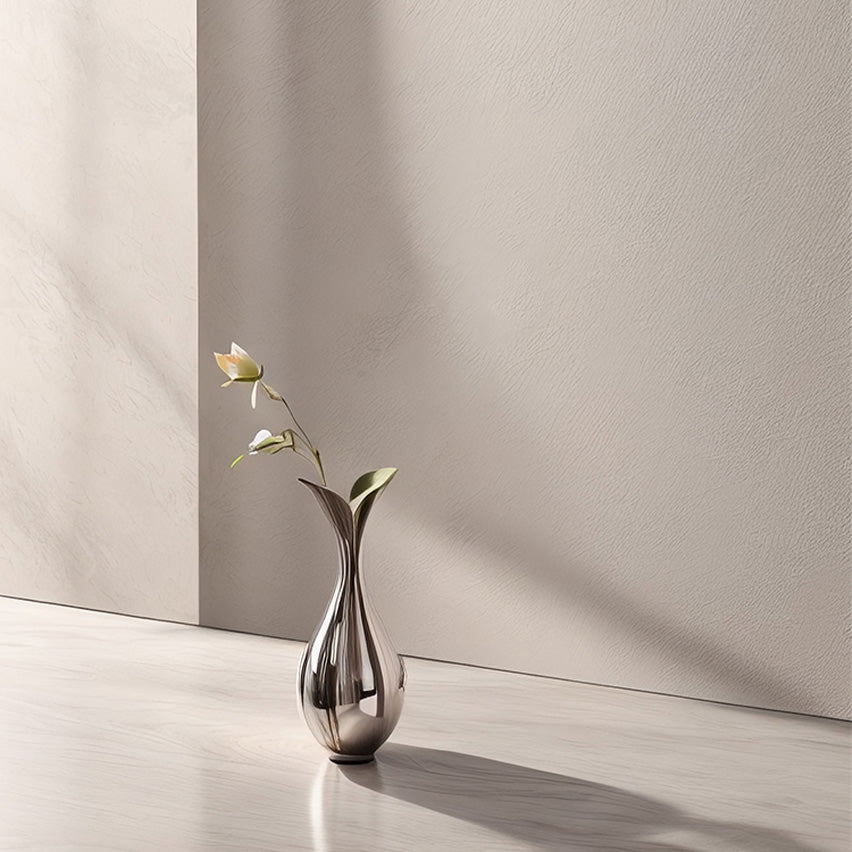 Ethereal Whisper Steel Vase