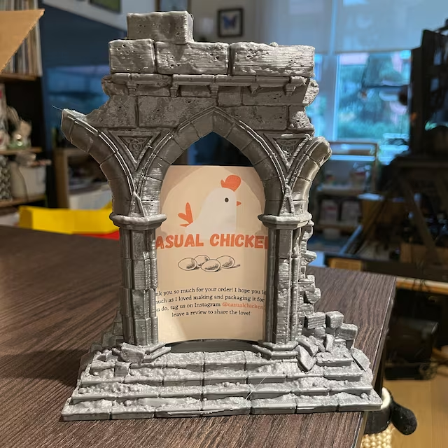 3D Print of Ruined Archway Portal-Calling Portals