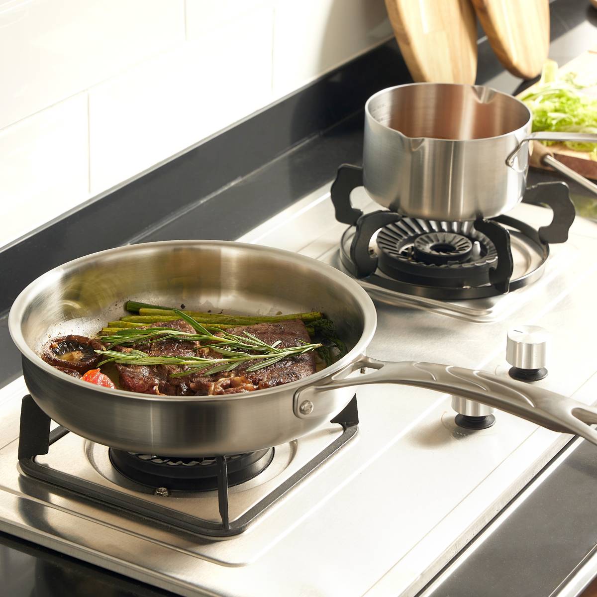 3-Piece Stainless Steel Cookware Set