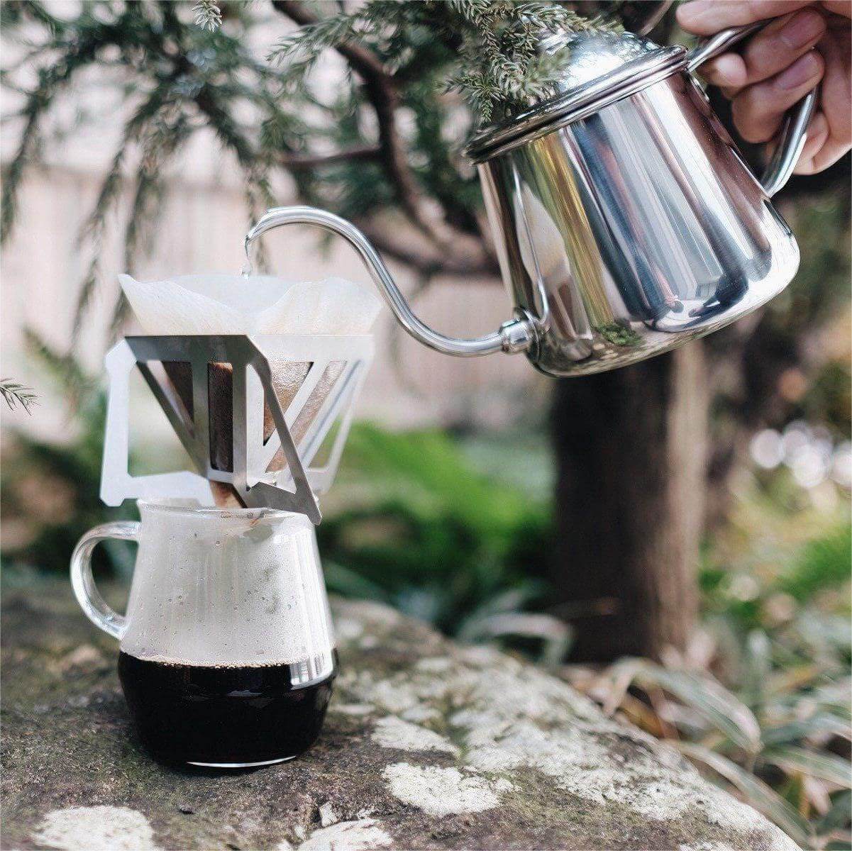 Gotejador de café externo de aço inoxidável