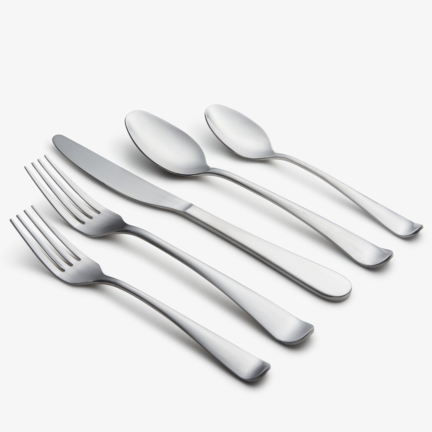 Curmet Rhiannon Satin 45-Piece Flatware Set