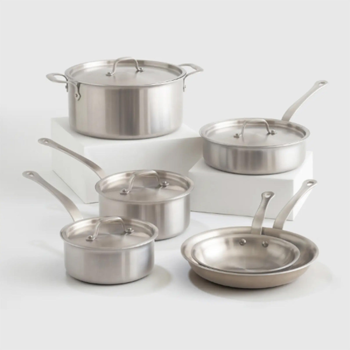 Curmet 5-Ply Stainless Steel 10 Piece Cookware Set