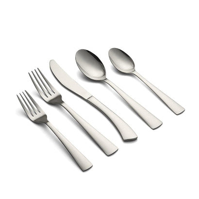 Curmet Aladin Mirror 20-Piece Flatware Set, Service for 4,Silver