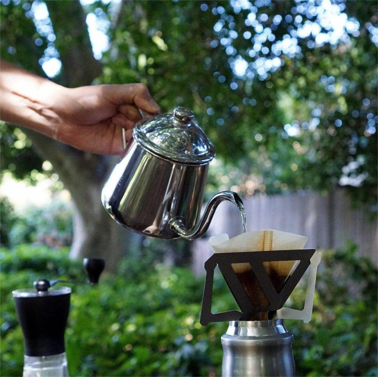 Gotejador de café externo de aço inoxidável