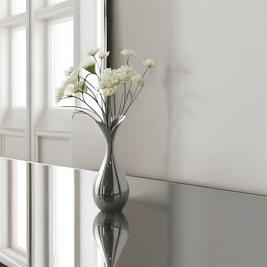 Ethereal Whisper Steel Vase