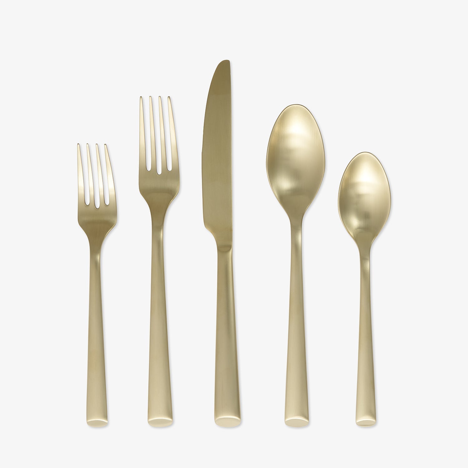 Curmet Gilda Champagne Satin 20-Piece Flatware Set