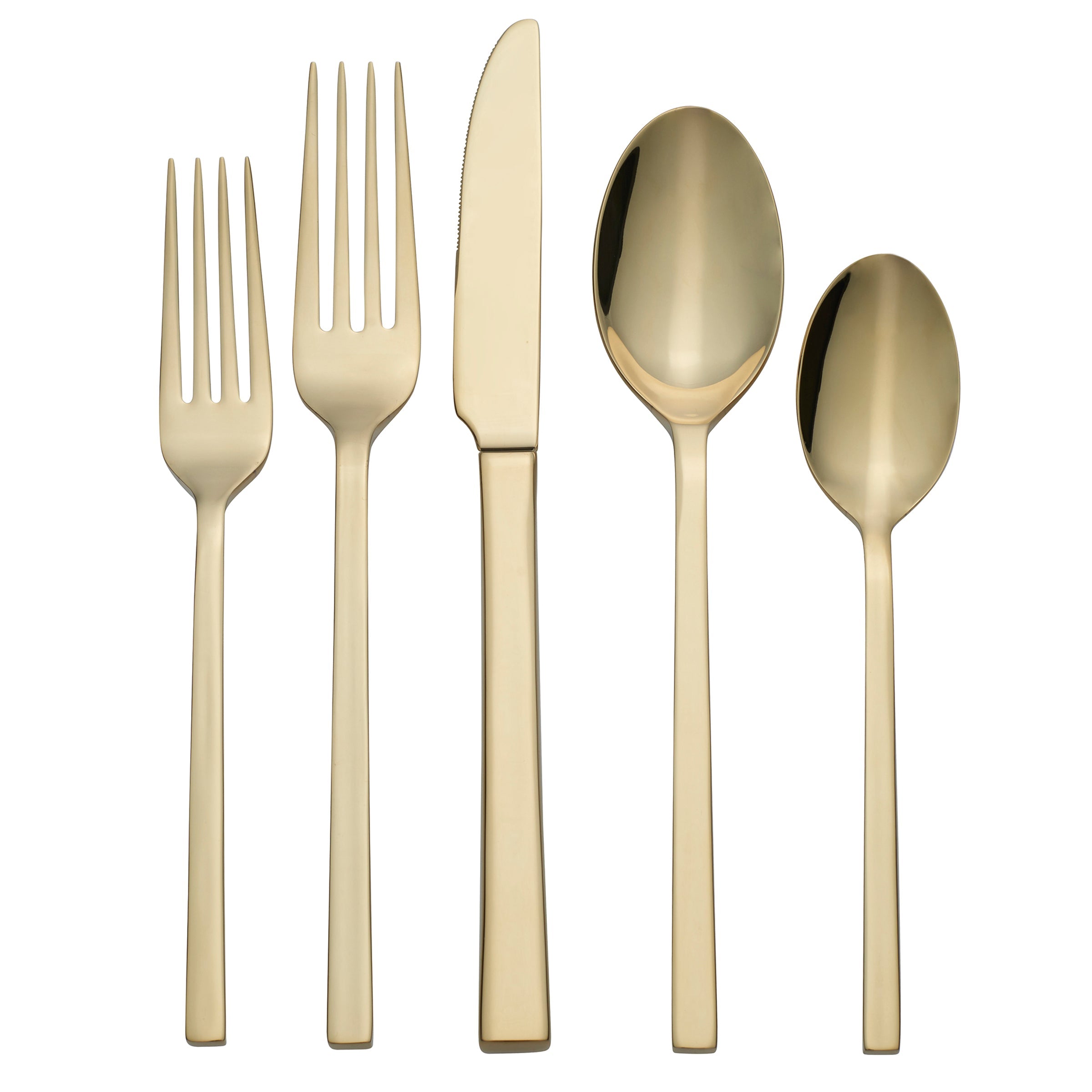 Curmet Allay Champagne 20 Piece Everyday Flatware Set