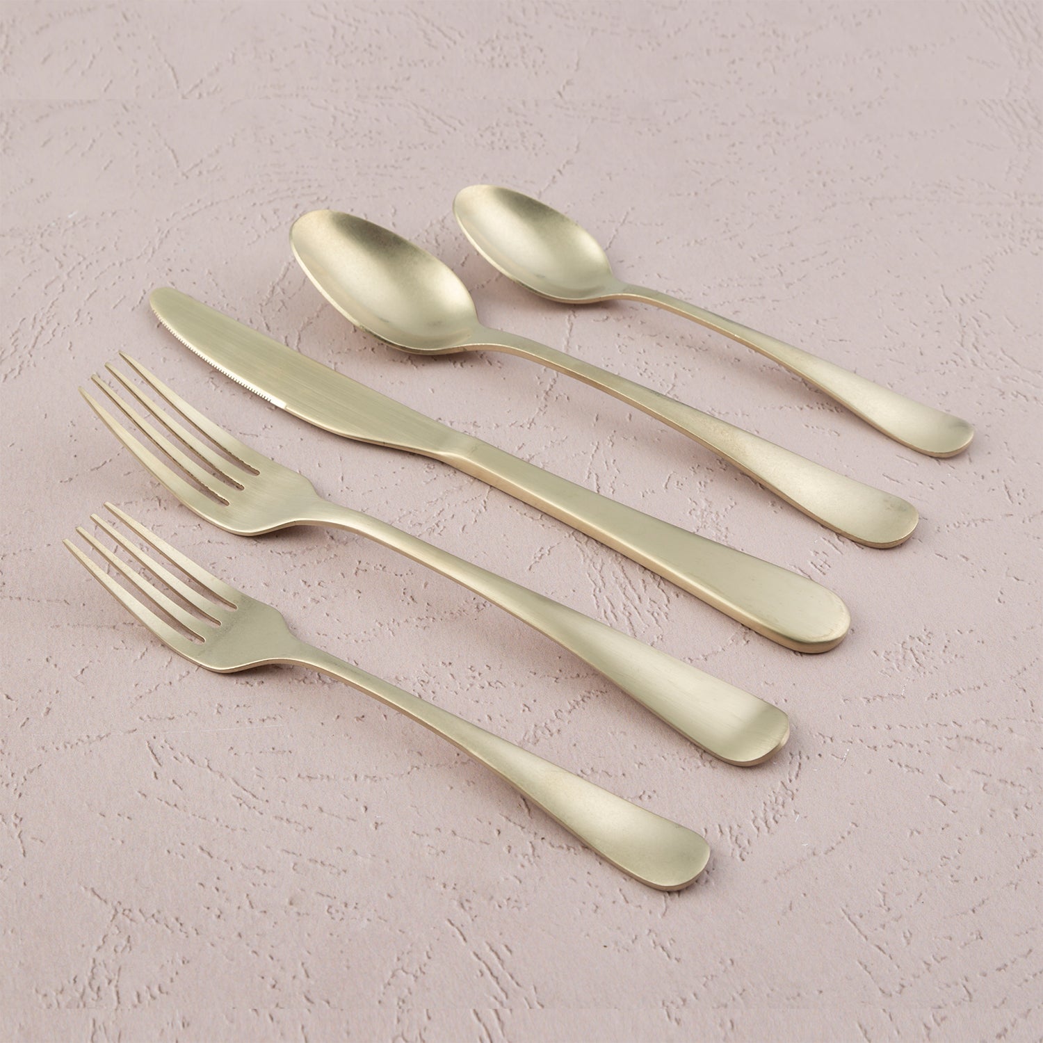 Cumet Rhiannon Champagne Rumble 20-Piece Flatware Set