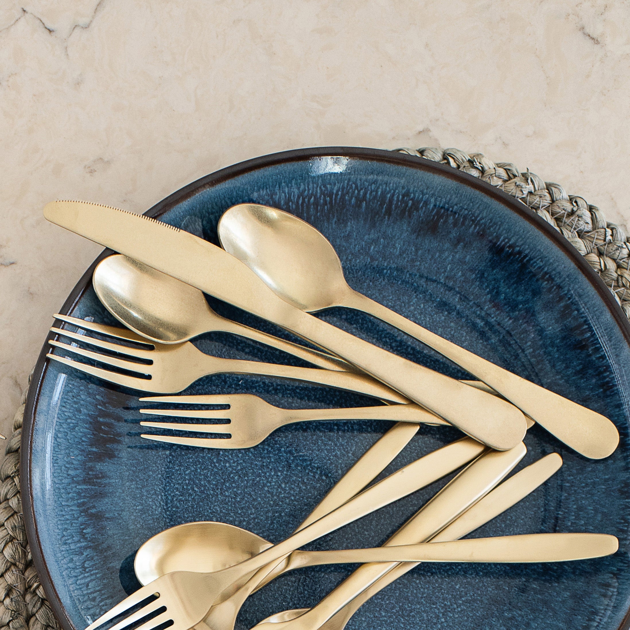 Cumet Rhiannon Champagne Rumble 20-Piece Flatware Set