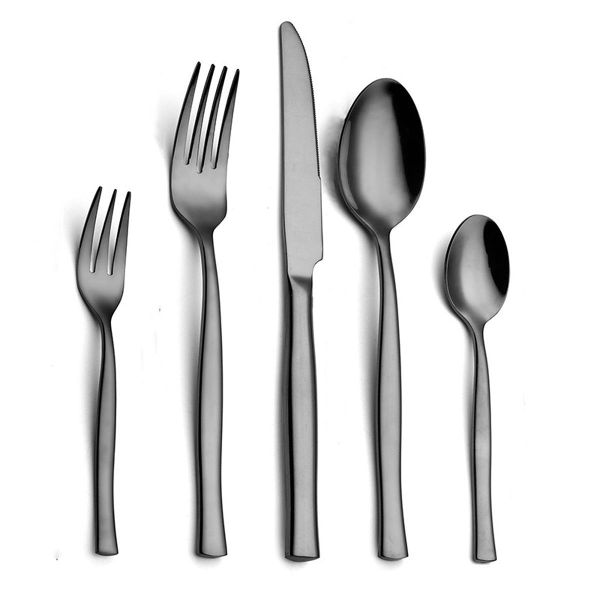 Curmet Contour Handle Five-Piece Flatware Set