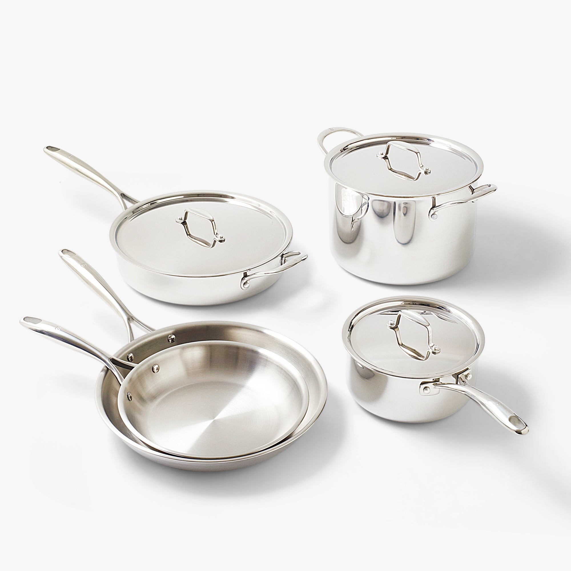 Curmet Core Essentials Stainless Steel Cookware Set(8-piece)